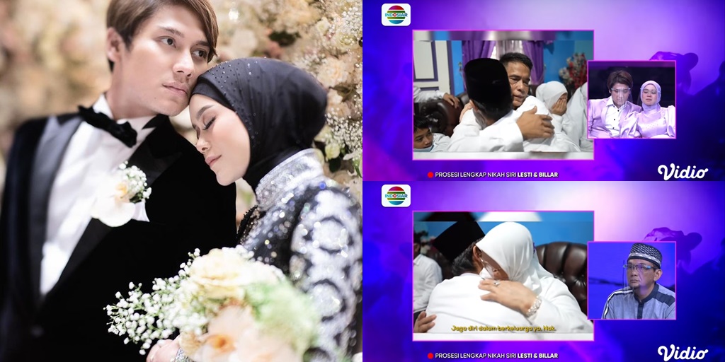 9 Portraits of Father Lesti Giving a Message to Rizky Billar While Hugging and Crying Touched in the April Secret Marriage: Don't Be Spoiled by Wealth and Luxury