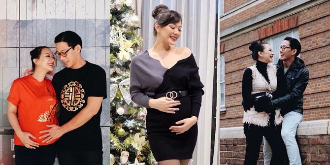 7 Portraits of Yuanita Christiani's Baby Bump in Various Moments, from Vacation to Chinese New Year