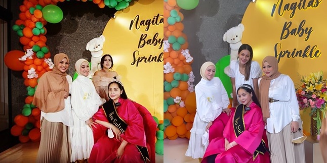 7 Beautiful Portraits of Lesti at Nagita Slavina's Baby Sprinkle Event, Being the Youngest in The Bumil's Gang