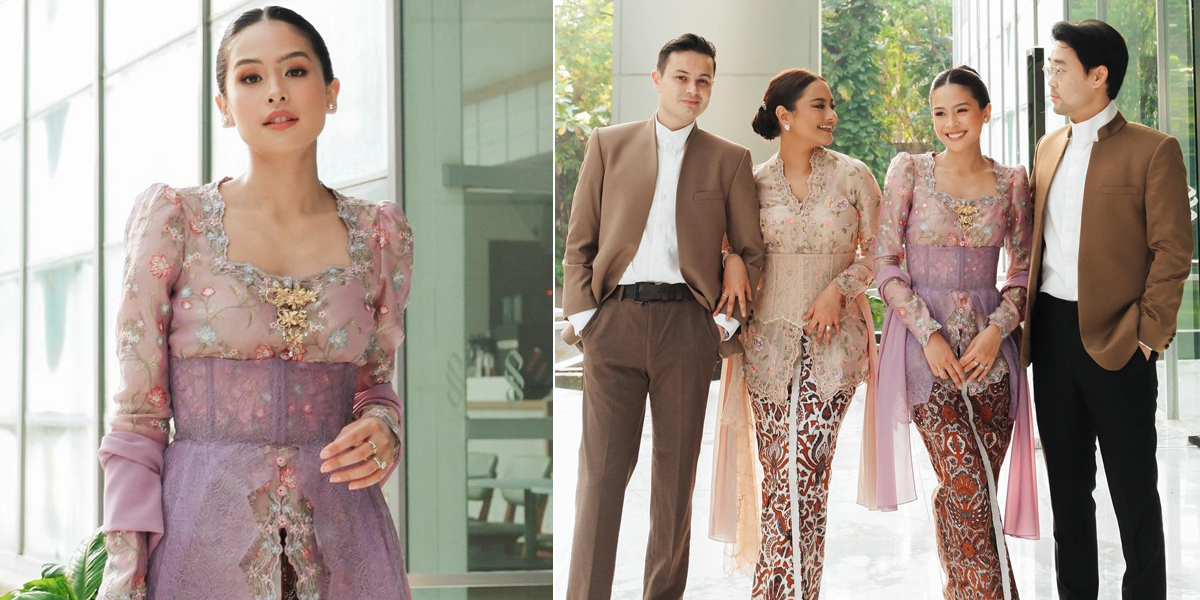 7 Beautiful Portraits of Maudy Ayunda's Style Attending a Wedding with Jesse Choi and Family