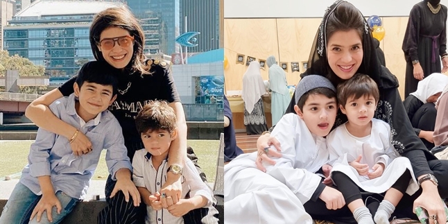 7 Photos of Carissa Putri Celebrating Eid in Melbourne, Beautiful in a Black Kaftan - Her Child's Photo Attracts Attention