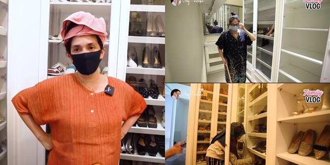 7 Portraits of Andhika Pratama and Ussy Sulistiawaty's Spacious Closet, Still Not Enough to Fit the Shoe Collection