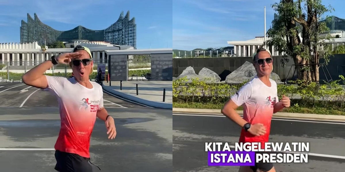 7 Photos of Daniel Mananta Participating in a Running Competition in IKN Covering 18 KM, Inviting Parents