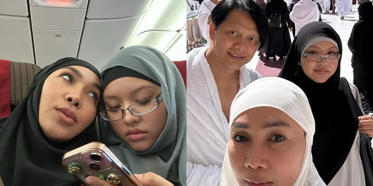 7 Portraits of Dewi Gita's Eid in the Holy Land, Sharing Moments of Umrah with Her Daughter Full of Wonders