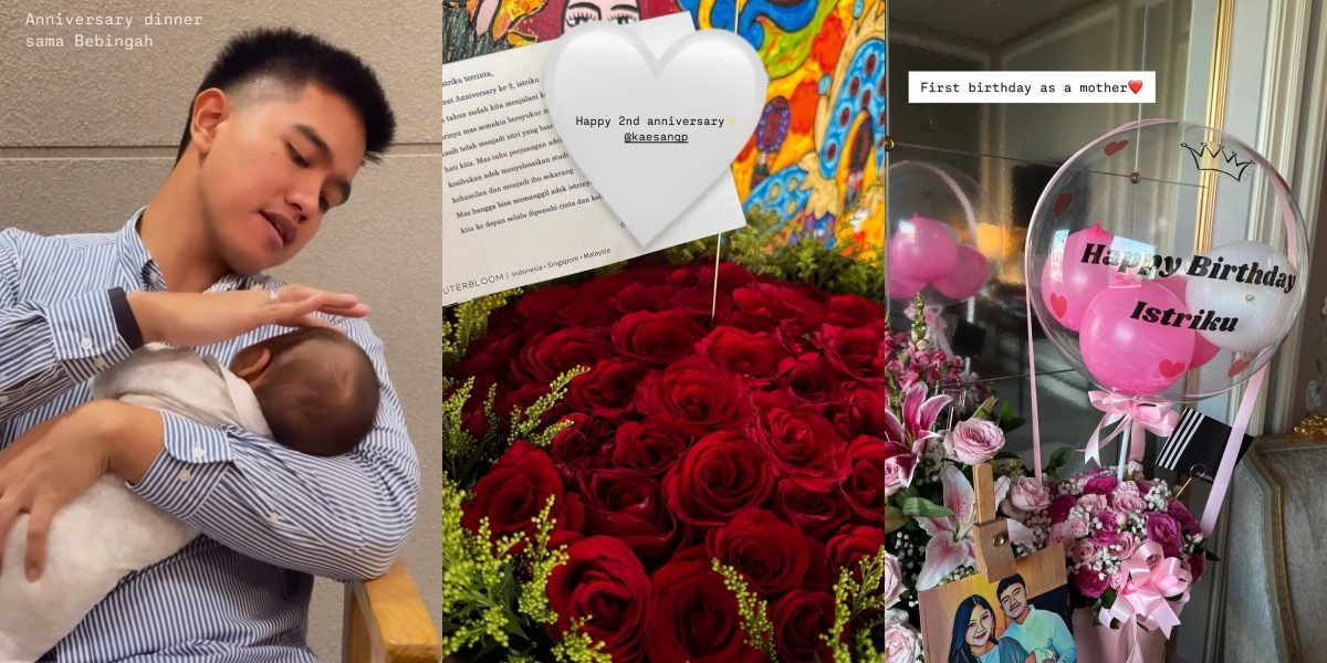 7 Photos of Erina Gudono Celebrating Her Second Wedding Anniversary and 28th Birthday as a Mother, Receiving Sweet Gifts from Kaesang Pangarep