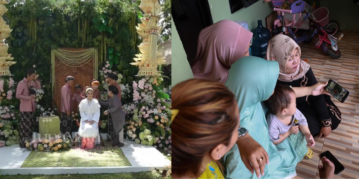 7 Photos of Luna Maya Fans Witnessing the Siraman Ceremony via Streaming, Joining in Happiness and Praying