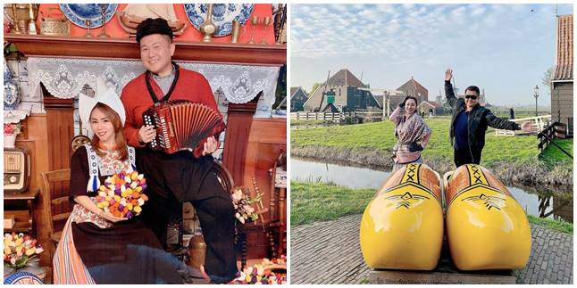 7 Portraits of Femmy Permatasari's Vacation in the Netherlands, Wearing Traditional Clothing!