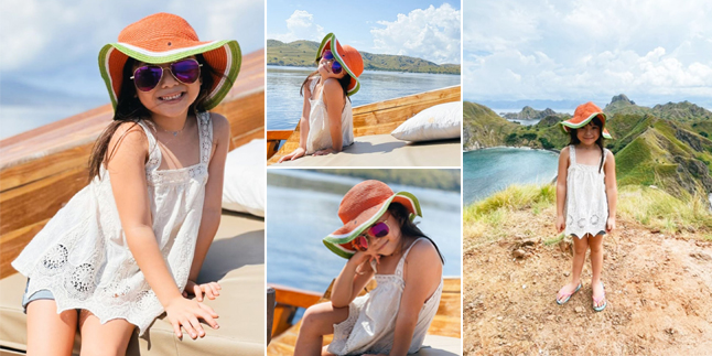 7 Portraits of Gempi on Vacation in Padar Island Labuan Bajo, Said to be as Sweet as a Watermelon