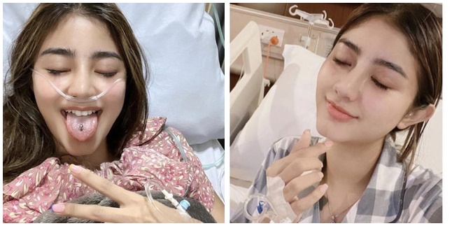 7 Portraits of Ghea Youbi Undergoing Appendix Surgery, Hand Attached to Infusion - Receives Many Prayers from Netizens