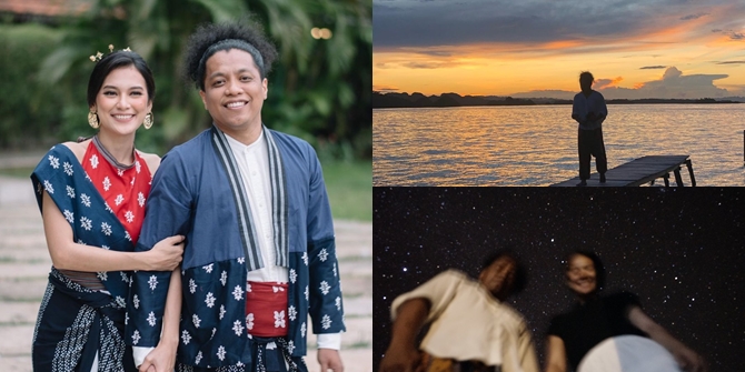 7 Beautiful Portraits of Honeymoon by Indah Permatasari and Arie Kriting in Raja Ampat, Romantic Sunset and Lontar Cake - Starry Night