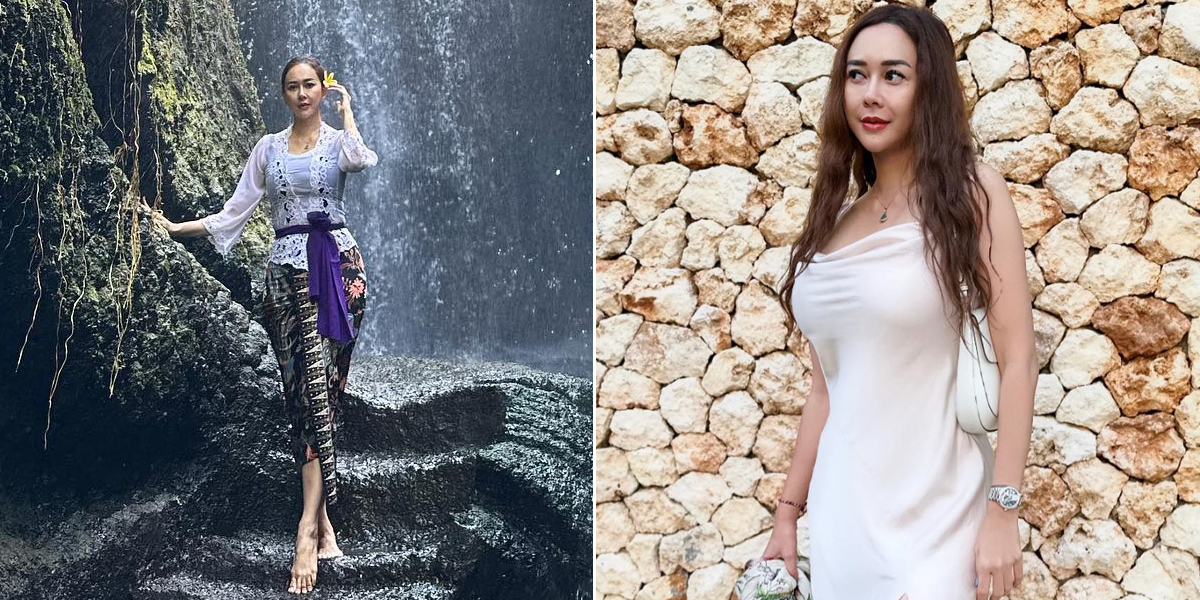 7 Portraits of Hot Mama Aura Kasih on Vacation in Bali, Showing Body Goals and Beautiful in Kebaya