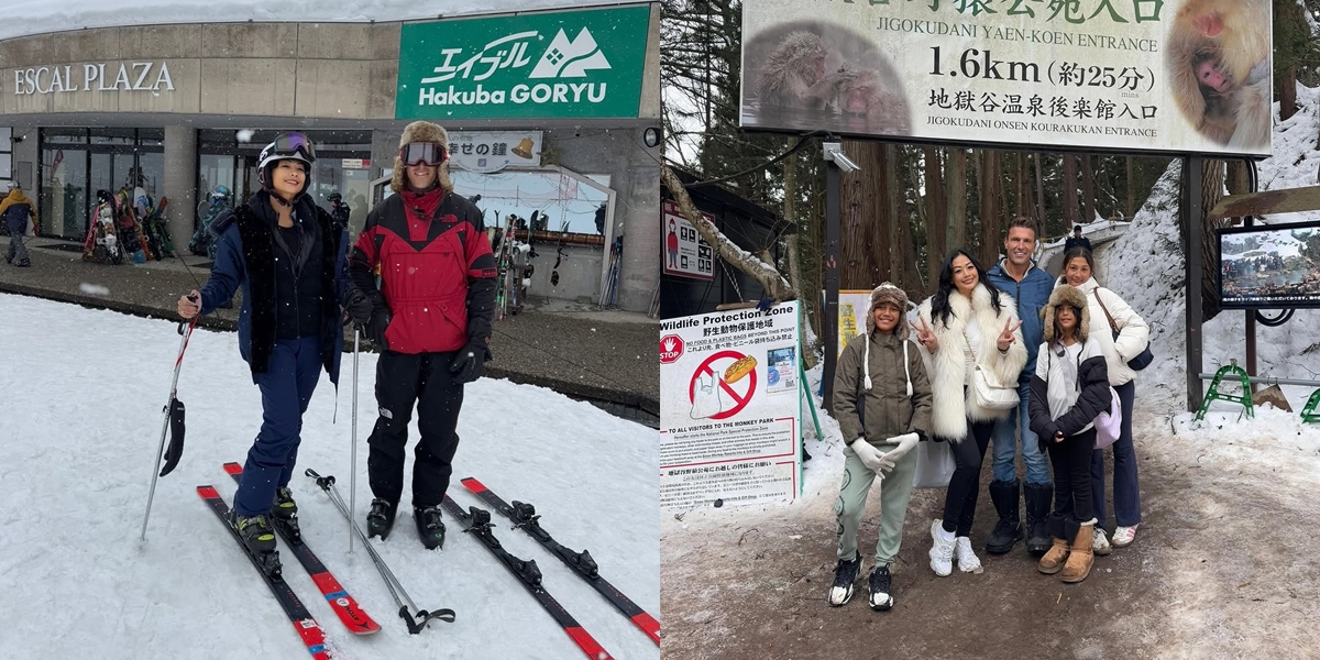 7 Beautiful Photos of Indah Kalalo on Vacation with Family, Enjoying Skiing in Japan - Enjoy the Beauty of West Nusa Tenggara