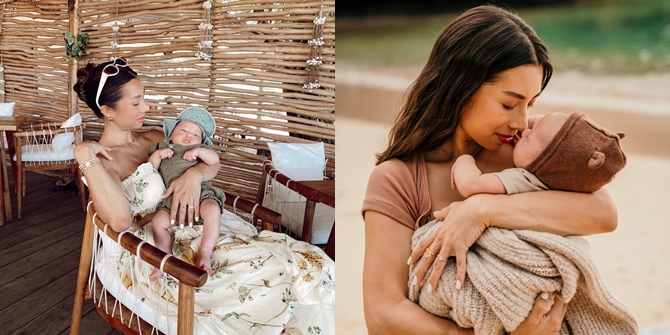 7 Portraits of Jennifer Bachdim Taking Care of Little Kiyoji, Still Stunning-Fashionable and Never Losing Style - Still Able to Show Off Body Goals