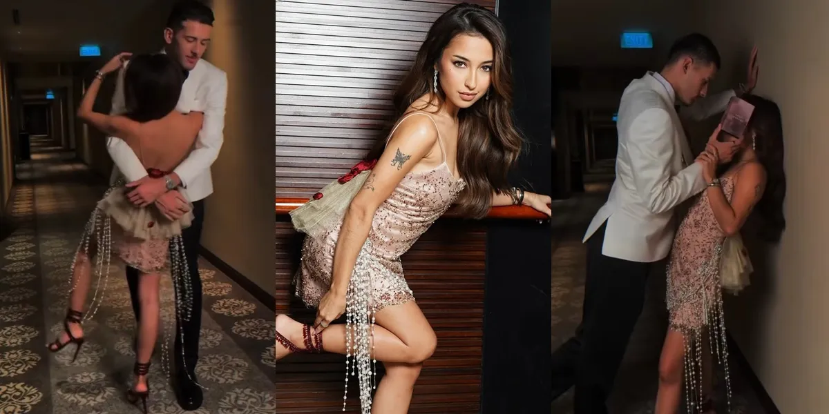 7 Photos of Jennifer Coppen's Perfume Photoshoot Again with Justin Hubner, Showing Their Increasingly Intimate Embrace