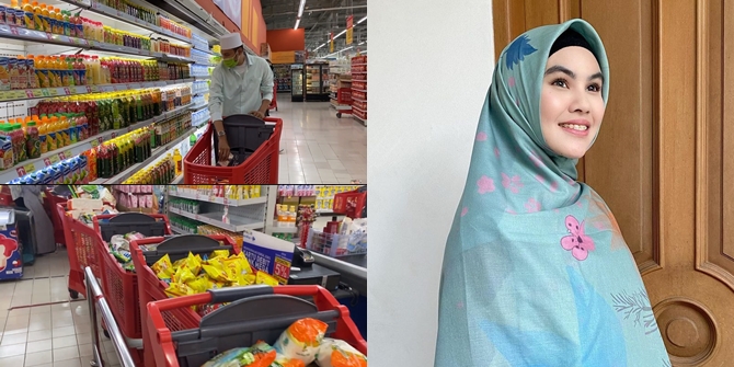 7 Portraits of Kartika Putri Shopping with 18 Trolleys and Spending Tens of Millions, Not Monthly But Weekly Needs