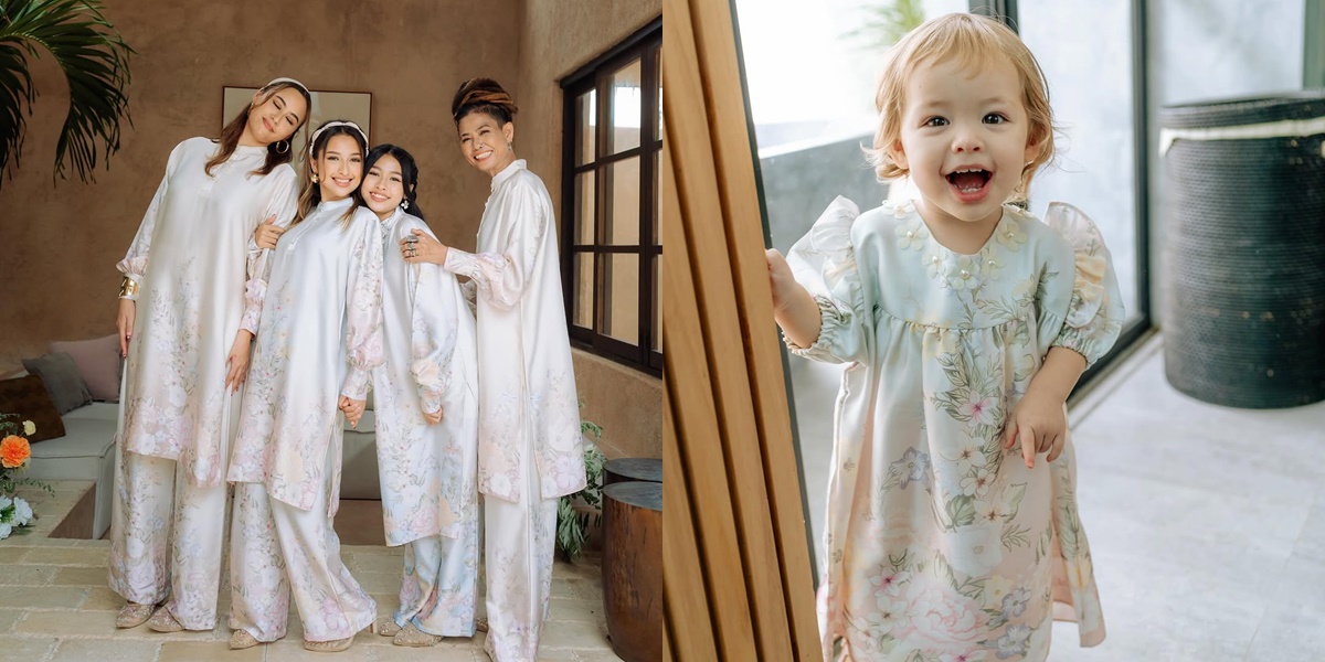 7 Portraits of Jennifer Coppen's Family in Eid Outfits That Make the Eyes & Heart Feel Calm, Featuring the Cute and Pose-Savvy Kamari