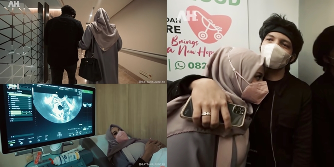 7 Portraits of Atta and Aurel Hermansyah's Intimacy When Visiting the Obstetrician, Hugging in the Elevator Despite Still Not Getting Pregnant