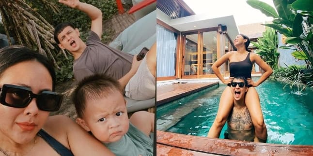 7 Portraits of Marcell Darwin's Family Fun Vacation to Bali, Their Child's Adorable Behavior