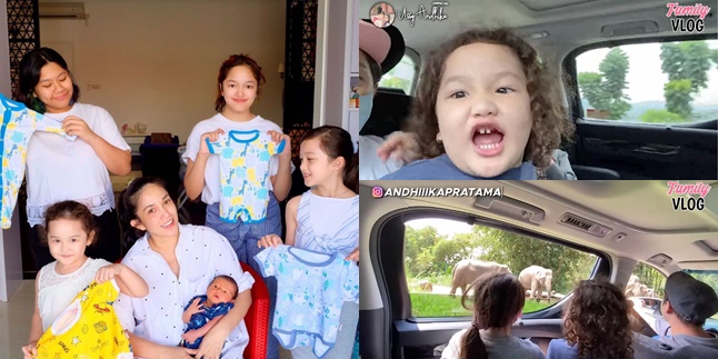 7 Portraits of Ussy Sulistiawaty and Andhika Pratama Inviting Their Little Ones to Taman Safari, Baby Saka Left at Home