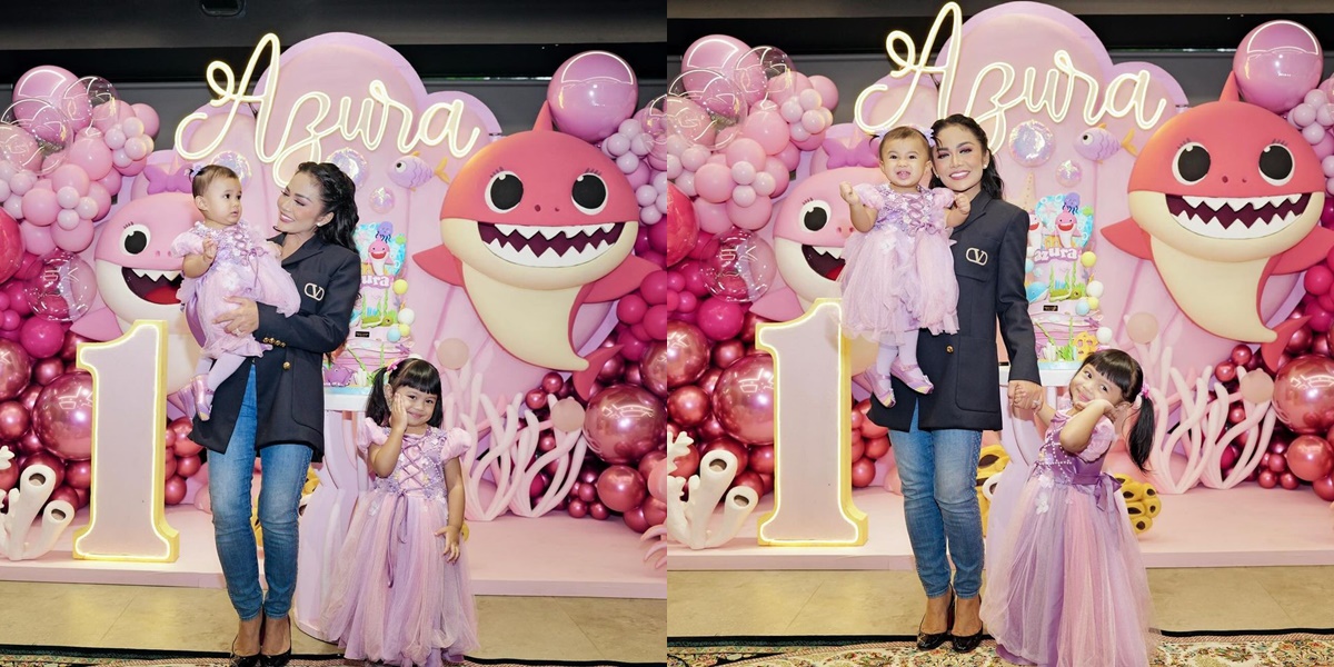 7 Photos of Kris Dayanti at Her Granddaughter Azzura's Birthday, Alone Without Her Husband and Children