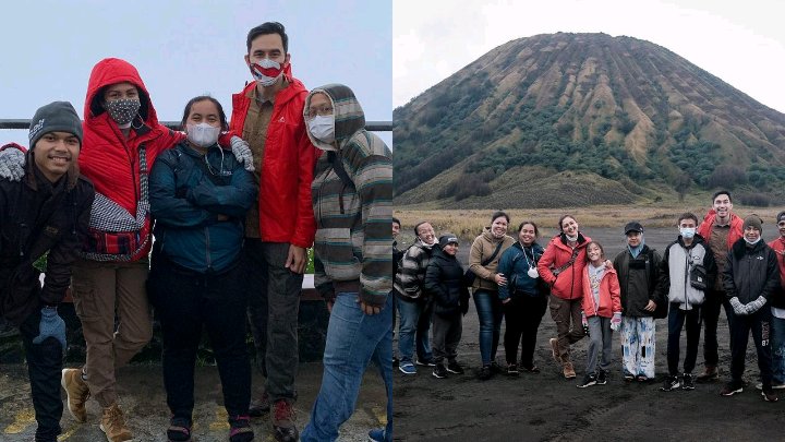 7 pictures of Donna Agnesia and Darius Sinathrya's Fun Vacation in Bromo