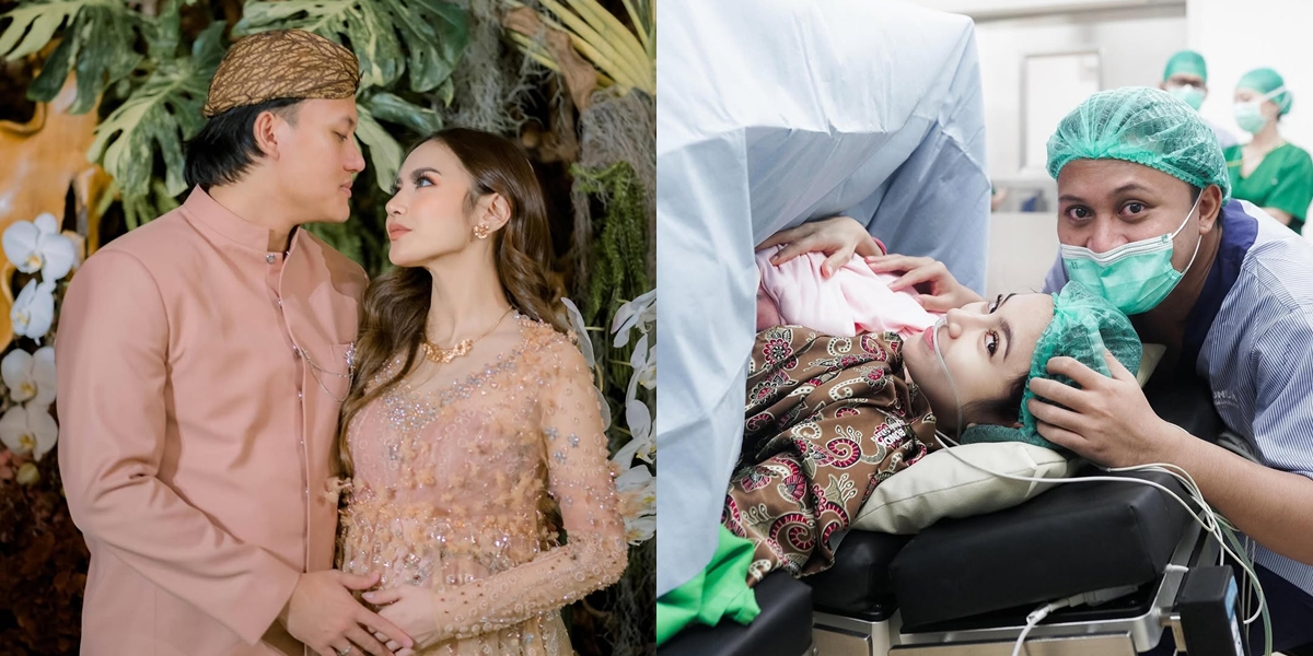 7 Photos of Mahalini Giving Birth to Her First Child, Accompanied by Rizky Febian Who Immediately Canceled His Performance - The Little One is Given a Beautiful Name