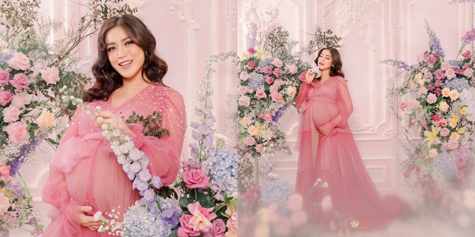 7 Latest Maternity Shoot Portraits of Jessica Iskandar, Beautiful with Chubby Cheeks and a Happy Smile - Ready to Welcome the Birth of the Second Child