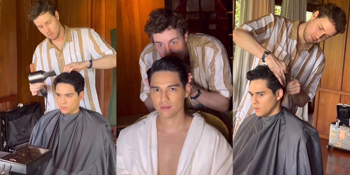 7 Photos of Maxime Getting a Haircut Before Marrying Luna Maya, His Handsome Aura Breaks Through the Screen