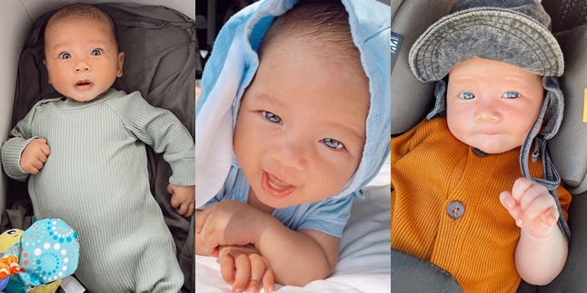 7 Adorable Portraits of Baby Kiyoji, Jennifer and Irfan Bachdim's Third Child, His Beautiful Eyes Captivate Netizens