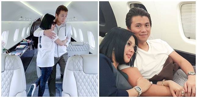 7 Intimate Portraits of Syahrini & Reino Barack on a Private Plane, Romantic!