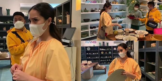 7 Photos of Nagita Slavina Buying Luxury Plates and Rice Spoons in Bali, The Store Closed and Reopened Immediately - Would You Buy Without Seeing the Price?