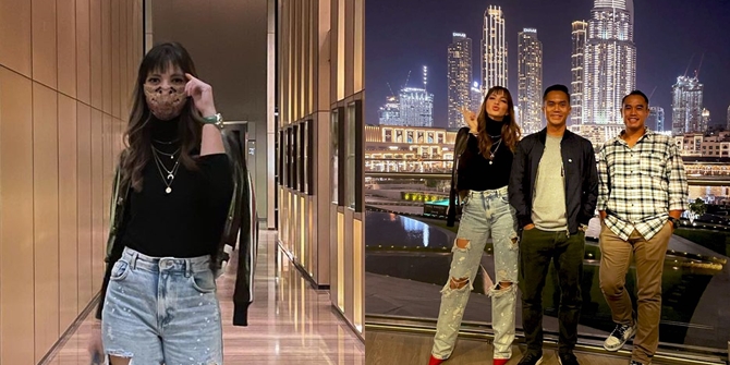 7 Portraits of Nia Ramadhani Vacationing in Dubai, Still Fashionable Enjoying the City View - Staying at a 5-Star Hotel