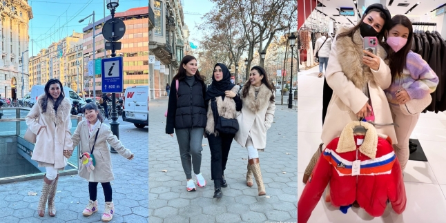 7 Portraits of Nisya Ahmad's Vacation to Barcelona with Family, Shopping and Sightseeing - Cool OOTD Becomes the Highlight