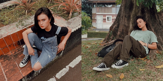7 Portraits of OOTD Liyan Zef, Star of the TV Series 'DARI JENDELA SMP', Casual Style - Super Cool