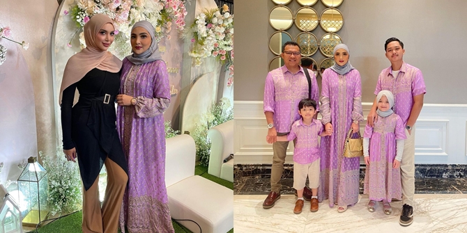 7 Portraits of Ashanty's Appearance at Aurel Hermansyah's 4-Month Pregnancy Religious Ceremony, Beautiful with Hijab and Round Earrings - Called Arabian Barbie