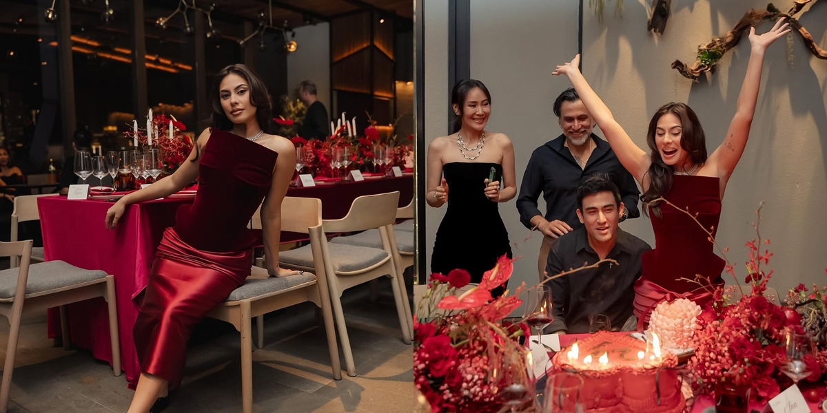 7 Photos of Valerie Thomas at Her Birthday Event, Beautiful in a Red Velvet Dress - Flooded with Praise