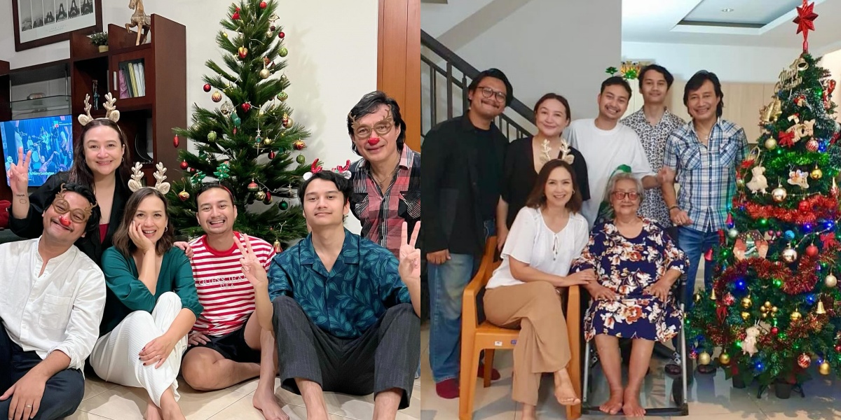 7 Photos of Christmas Celebration by Ira Wibowo & Katon Bagaskara, Joyful Together with Extended Family