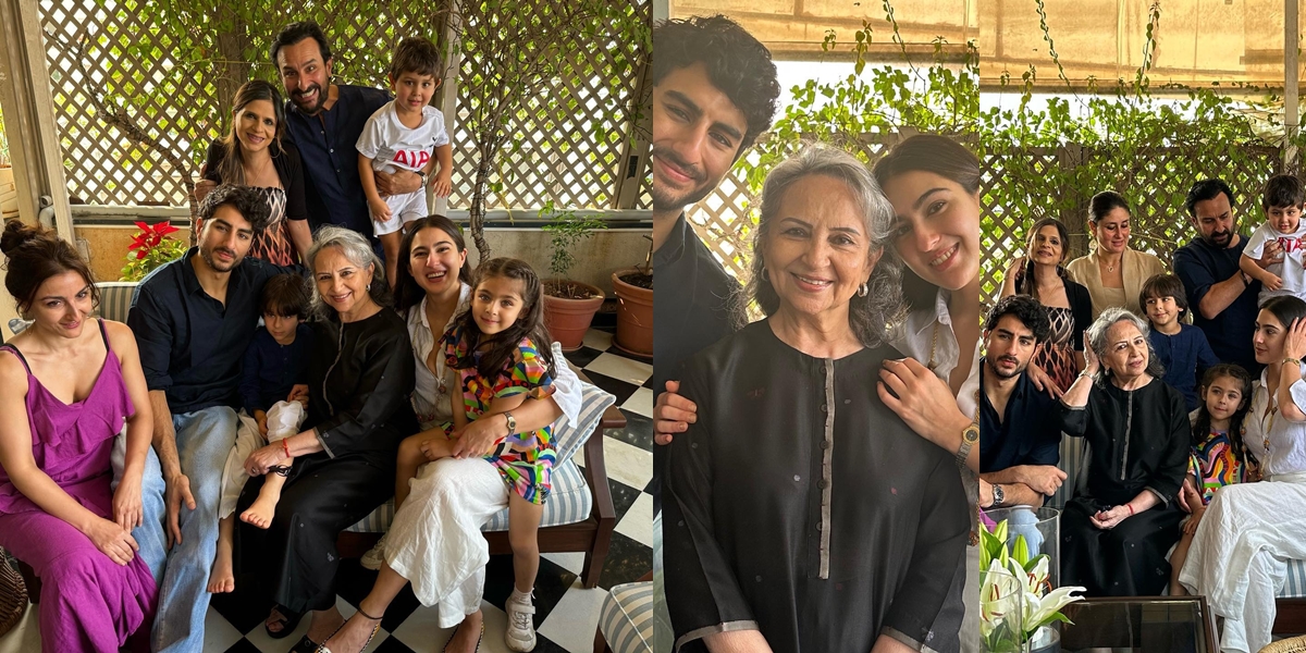 7 Portraits of Sharmila Tagore's 79th Birthday Celebration, Simple Party at Home with Children and Grandchildren