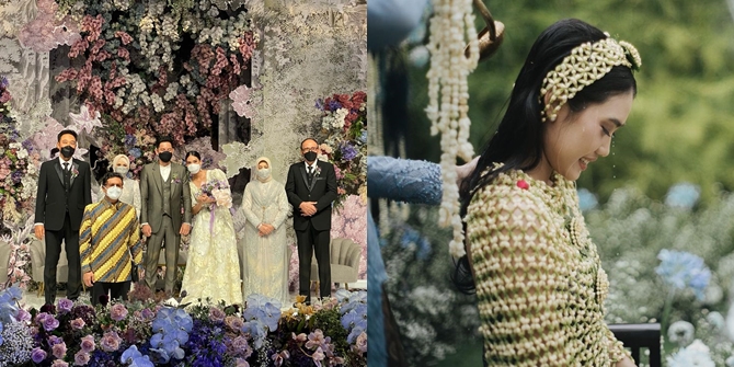 7 Portraits of Alika Islamadina and Photographer Raja Siregar's Wedding, Held Luxuriously at a Star Hotel - Decorated with Fairy Tale-like Flowers