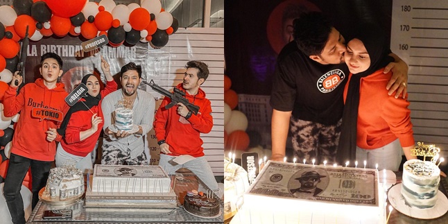 7 Portraits of Ammar Zoni's 28th Birthday Party, Irish Bella Gives Special Surprise - Themed 'MONEY HEIST'