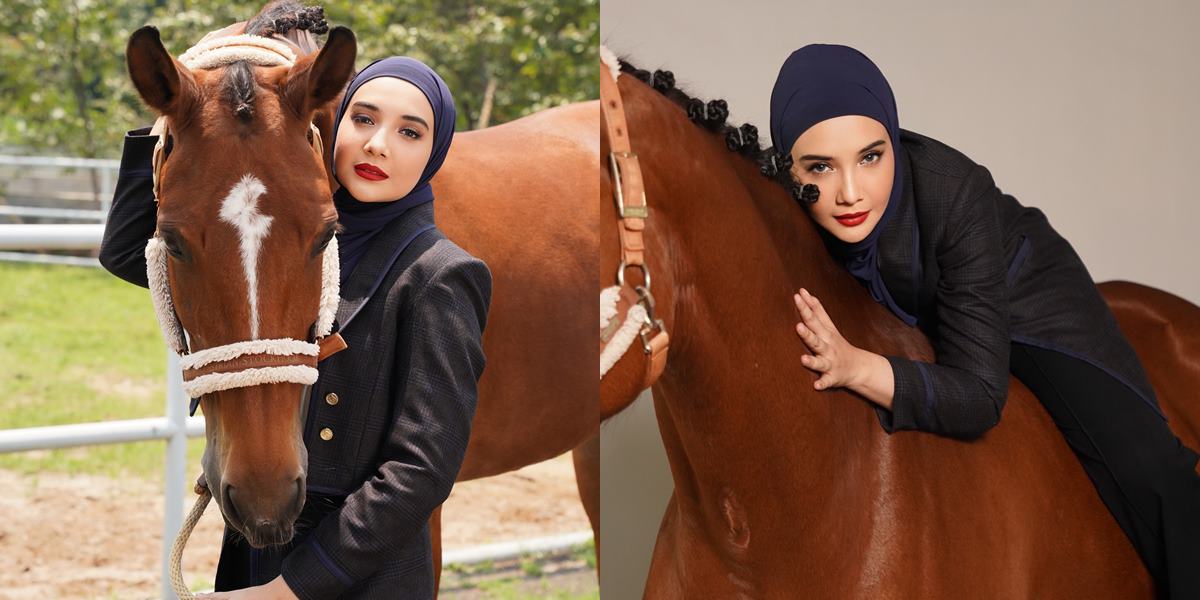 7 Photoshoot Portraits of Zaskia Sungkar with Her Photogenic Horse, Calling Horse Riding a Form of Psychological Therapy