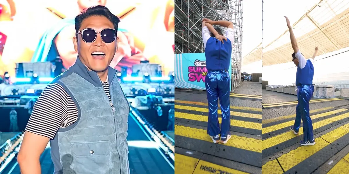 7 Photos of PSY Warming Up Before Taking the Stage at Summer Swag 2025, Breaking Out with His Iconic Style