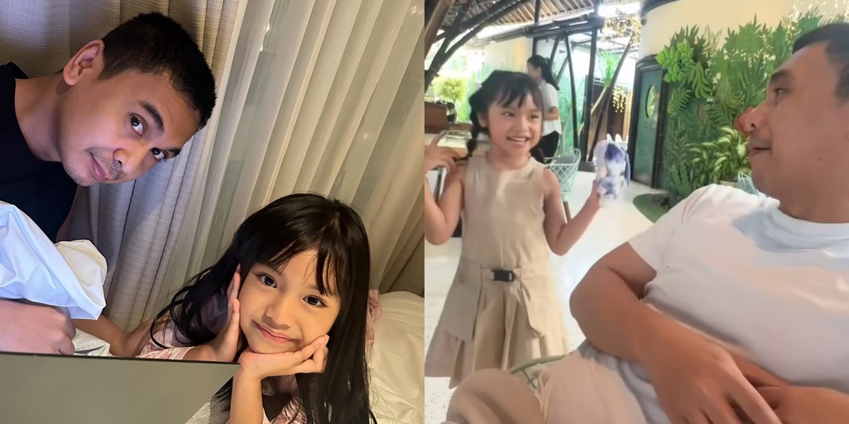 7 Photos of Raditya Dika Teased by His Child for Wearing a Torn Shirt, His Response Actually Melts Hearts