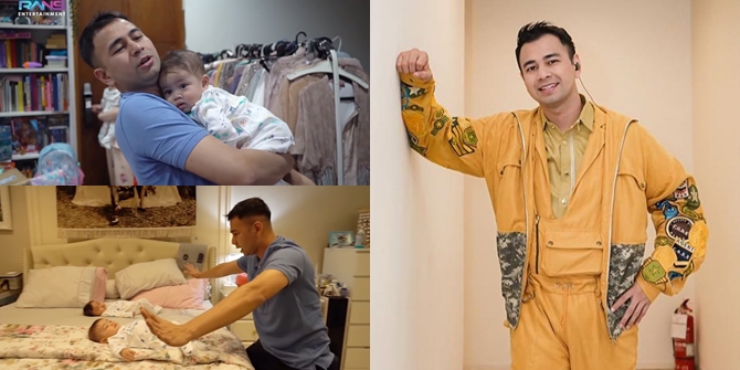 7 Photos of Raffi Ahmad Feeling Dizzy Taking Care of Zayn and Zunaira Alone, Finally Admitting Fear of Babies