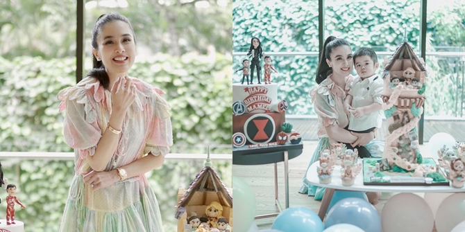 7 Portraits of Sandra Dewi who is now 38 years old, Looks Beautiful and Charming at Birthday Celebration - Showing Beautiful Skin and Diamonds from Husband