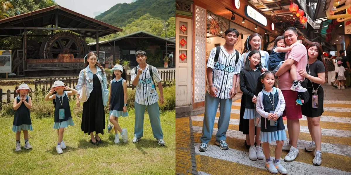 7 Photos of Sarwendah Taking Her Children on a Nostalgic Journey in Taiwan, Surprised to See the Changes in Her School After 19 Years