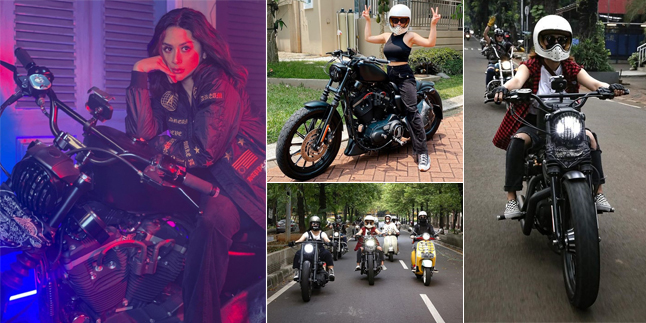 7 Portraits of Selvi Kitty Looking Cooler and Fiercer Riding a Big Motorcycle, Hot Mama!