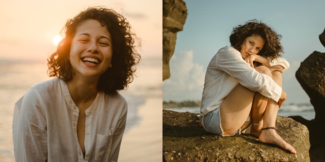 7 Sensual Portraits of Sitha Marino, Bastian Steel's Girlfriend who Captivates Attention, Enchanting with Curly Hair - Confident with Body Goals