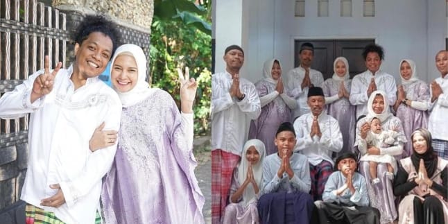 7 Pictures of the Fun Indah Permatasari Celebrating Eid with Arie Kriting's Family in Southeast Sulawesi