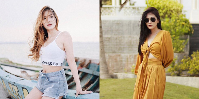 7 Portraits of Shanice Margaretha, the Star of 'NALURI HATI', During Vacation on the Beach, Relaxing and Showing Off Her Smooth Shoulders